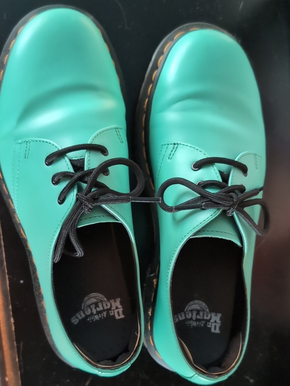 Dr. Martens Teal Lace-Up Shoes